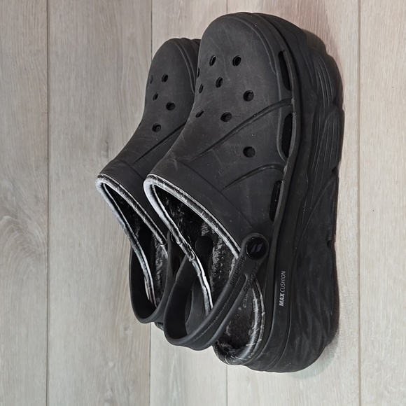 Skechers Womens Max CushionPlatform Clog Mule Insulated fur lined shoes sz 8 - Picture 3 of 12